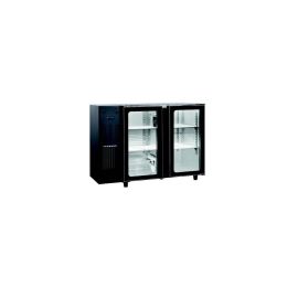 etal-shops.com - Frigo bar skinplate noir avec groupe 2 portes vitrées 1255 mm - SeriaPro