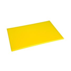 etal-shops.com - Planche à découper anti-bactérienne en haute densité jaune - Hygiplas