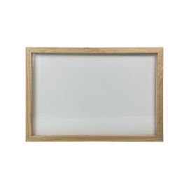 etal-shops.com - Cadre en bois brut dimensions 63 x 43 cm avec ardoise plexiglass transparente - Fabrication française