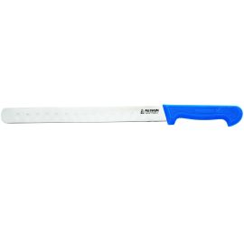 etal-shops.com - Couteau à saumon pro-manche bleu  - Lame inox - 40 cm