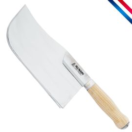 etal-shops.com - Feuille de boucher - lame inox - 28 cm - manche buis strié