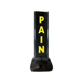 etal-shops.com - Panneau rotatif personnalisé double face "PAIN - OUVERT" de dimensions 133 x 50 cm