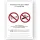 A4 sticker"No smoking and vaping" 15x21 cm, Color: White, Material: Self adhesive
