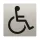 etal-shop.com - Pictograma adhesivo gris metalizado Personas con discapacidad