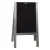 Pavement board BRUSHED ALU Removable Black Chalkboards 60x115 cm