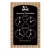 Clock RATTAN 15x20 cm