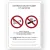 A4 sticker"No smoking and vaping" 15x21 cm, Color: White, Material: Rigide