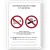 A4 sticker"No smoking and vaping" 15x21 cm, Color: White, Material: Self adhesive