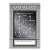 Aluminum Desk Clock 15x20 cm Open/Closed with Hands