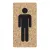 Pictogram sign adhésif White Design Cork with Black Printing SILHOUETE HOMME