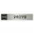 Pictogram sign adhésif metallic gray PRIVATE