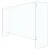 Plexiglass Cashier Shield shaped-U