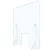 Plexiglass Cashier Shield 68x100 cm in opening slot 20x30 cm