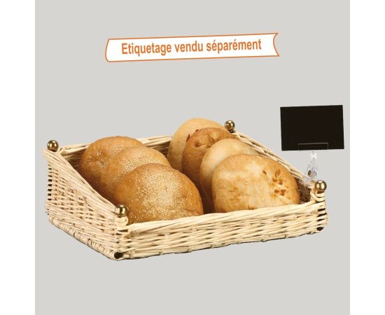 etal-shop.com - Bergeronnette, présentoir pains spéciaux Rouille & Or F30 x P30 x H15 cm