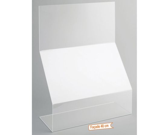 etal-shops.com - Protection plexiglass épaisseur 4 mm, F: 40 cm P: 15 cm H: 54 cm