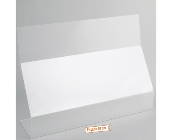 etal-shop.com - Protection plexiglass épaisseur 4 mm, F: 60 cm P: 15 cm H: 44 cm