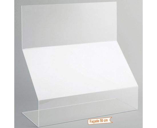 etal-shops.com - Protection plexiglass épaisseur 4 mm, F: 50 cm P: 15 cm H: 74 cm