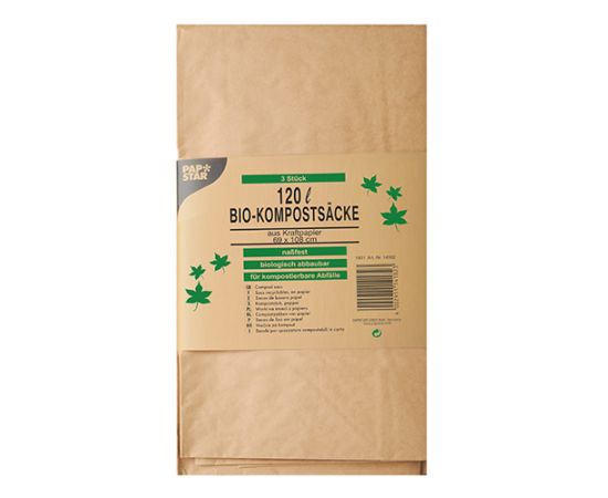 etal-shops.com - Sac recyclable en papier 120 l 110 cm x 68 cm x 21,5 cm marron par 30