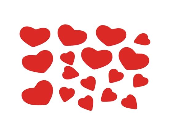 etal-shops.com - Confettis de décoration, bois ''Hearts'' 15 gr. par 20