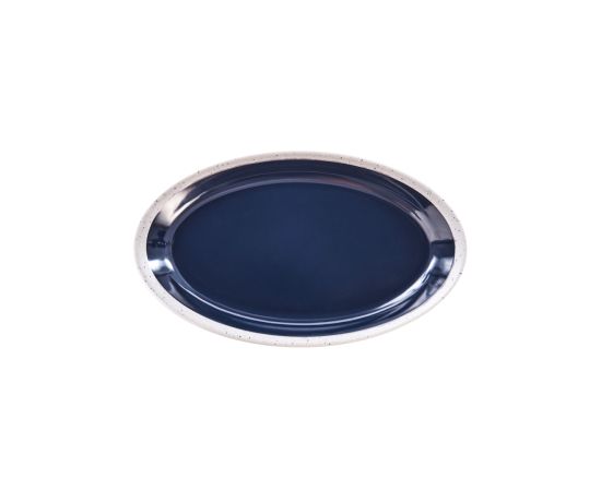 etal-shops.com - Assiette ou plat oval en mélamine, effet brillant/granité 25,3 x 14,8 x 2,5 cm