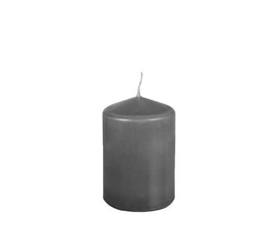 etal-shops.com - Bougie cylindrique D69 mm - 100 mm gris foncé par 8