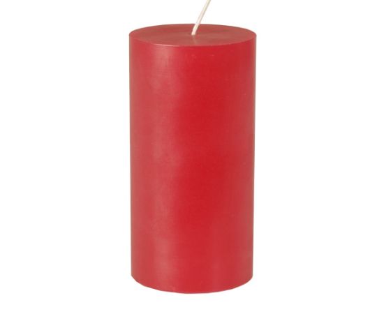 etal-shops.com - Bougie cylindrique D70 mm - 150 mm rouge en 100% stéarine, teinté masse par 12