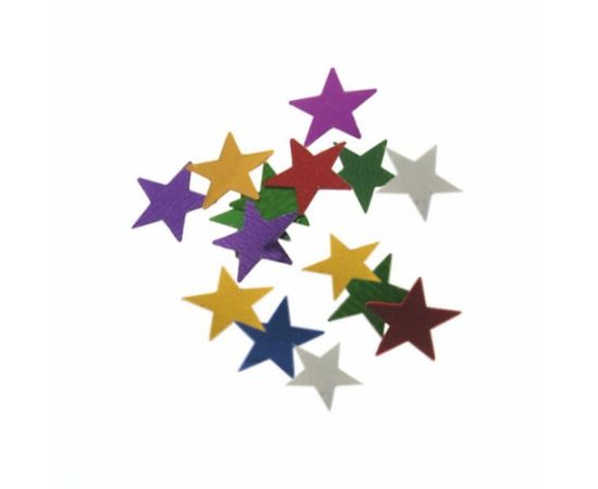 etal-shop.com - Confettis de décoration en plastique D1 cm couleurs ''Stars'' 20 gr. par 20