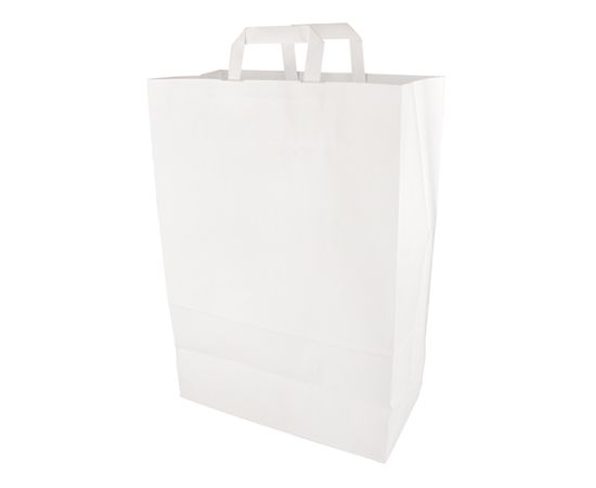 etal-shops.com - Sac en papier 44 cm x 32 cm x 17 cm blanc avec poignée par 200