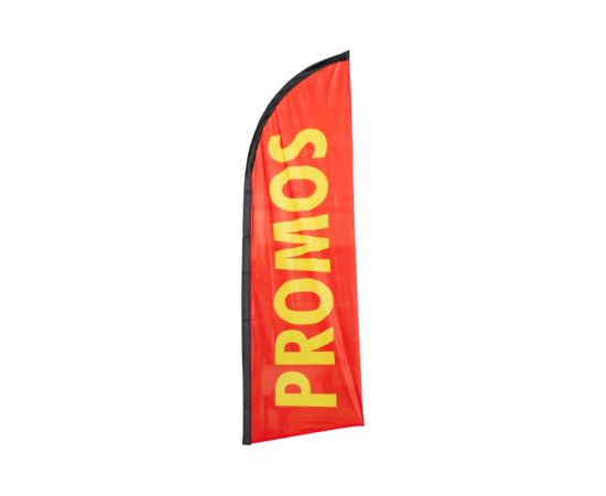 etal-shop.com - Drapeau publicitaire "PROMOS" de dimensions 225 x 85 cm