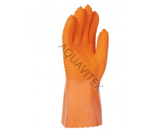 etal-shops.com - Gant latex protection du froid, Couleur: Orange, Lot: Lot de 10, Taille-Pointure: 7
