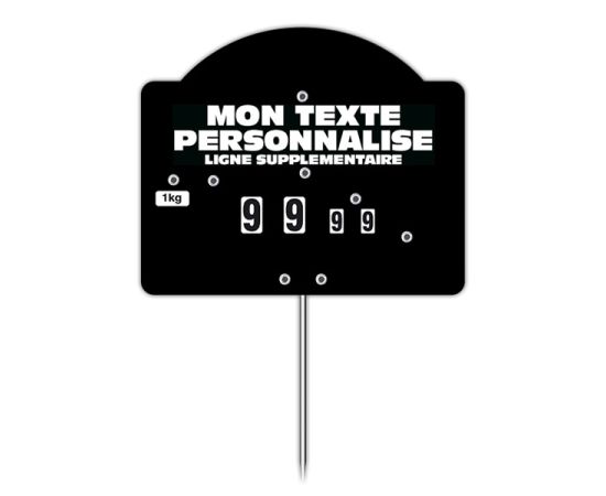 etal-shops.com - Etiquette  Contact N°3 noireà roues,  à  pique et à texte, A TEXTE: OUI, Couleur: Noir, Dimensions produits(variants): Top