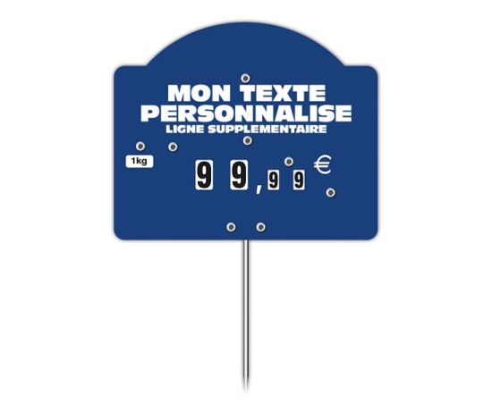 etal-shops.com - Etiquette  CONTACT TOP Bleuà roues, à  pique et à texte, A TEXTE: OUI, Couleur: Bleu