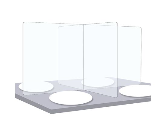 etal-shops.com - Protection table plexiglass en croix