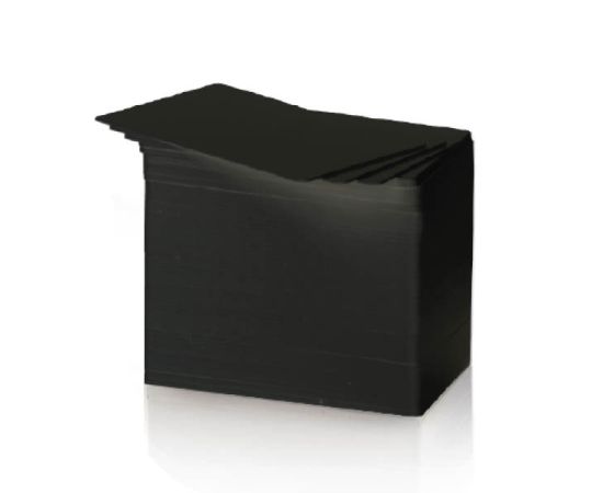 etal-shops.com - 100 cartes noires PVC alimentaire 0.76 86 x 54 mm