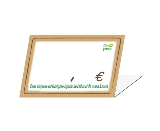 etal-shops.com - Chevalets KRAFT "I'm green" 10x7 cm