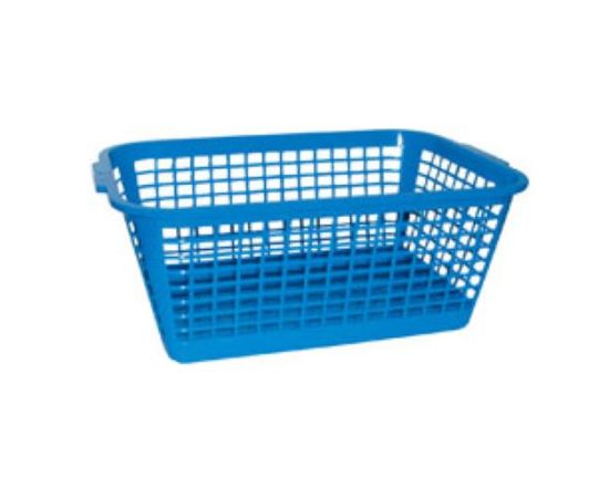 etal-shops.com - Mini corbeille ajourée bleue en polypropylène