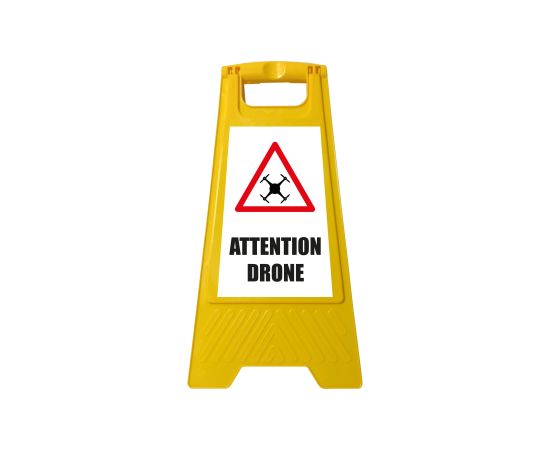 etal-shops.com - Chevalet de signalisation "DRONE" (fond blanc)