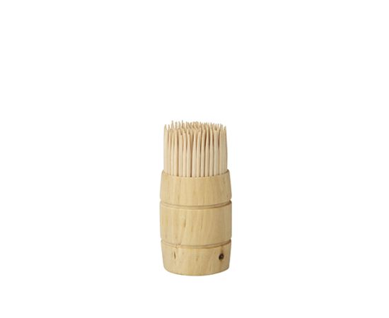 etal-shop.com - Cure dents en bois ''pure'' rond 6,8 cm avec distributeur bois par 2400