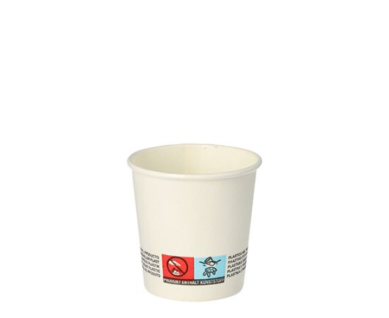 etal-shops.com - Gobelets, carton pure 0,1 l D6 cm - 6 cm blanc - par 50
