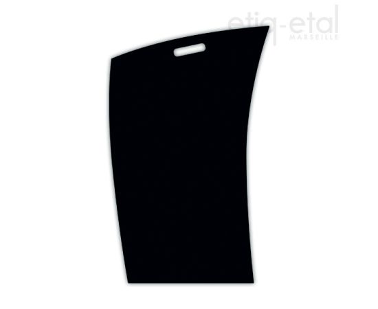 etal-shops.com - Panneau FLAMME noir avec poignée (dibond) 50x80cm