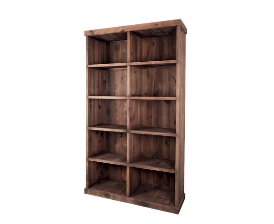 etal-shops.com - meuble presentoir pin 10 cases madera couleur - gris