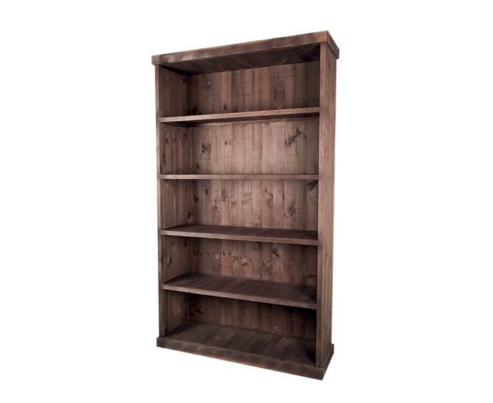 etal-shops.com - meuble presentoir pin 4 etageres madera couleur - gris, Couleur: Gris