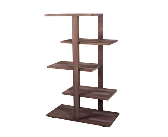 etal-shops.com - meuble presentoir pin 4 etages madera couleur - gris, Couleur: Gris