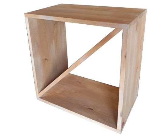 etal-shops.com - meuble presentoir pin casier diagonale madera couleur - miel