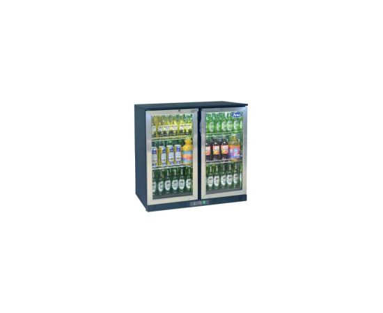etal-shops.com - Arrière bar réfrigéré en inox 2 portes battantes - Atosa