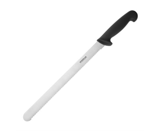 etal-shops.com - Couteau à trancher denté noir 305 mm - Hygiplas