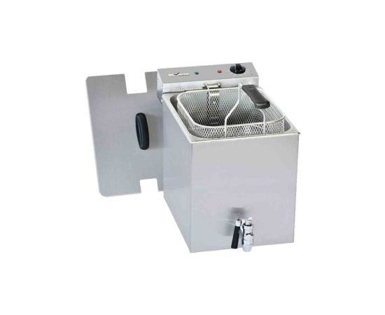 etal-shops.com - Friteuse électrique simple à poser avec robinet, 8 L - Diverso