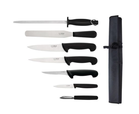 etal-shops.com - Ensemble de couteaux pour débutants avec couteau de cuisinier 200 mm - Hygiplas