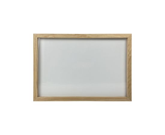 etal-shops.com - Cadre en bois brut dimensions 63 x 43 cm avec ardoise plexiglass transparente - Fabrication française