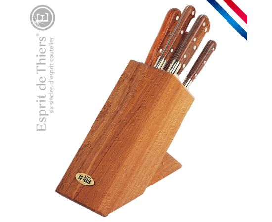 etal-shops.com - Bloc hêtre avec set de 6 couteaux pro label - Le Prince gastronome